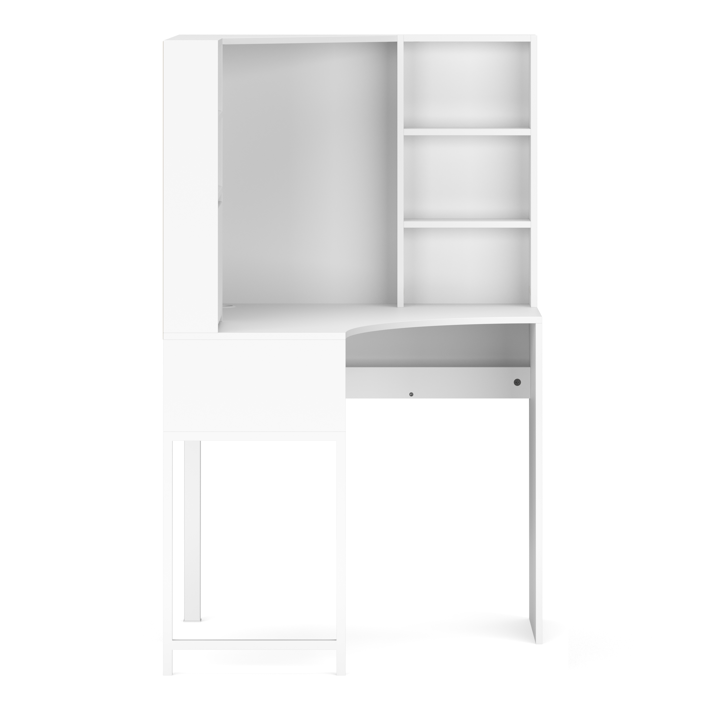 Eckschreibtisch EMIL 85 x 85 x 142 cm weiss