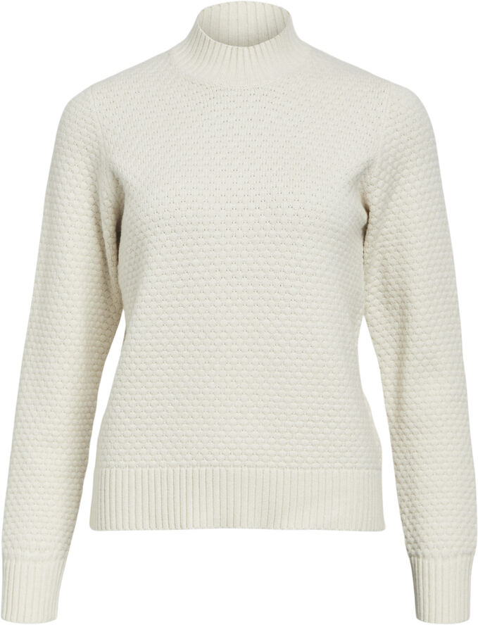 Object OBJFENYA RE L/S KNIT PULLOVER NOOS White sand/melange