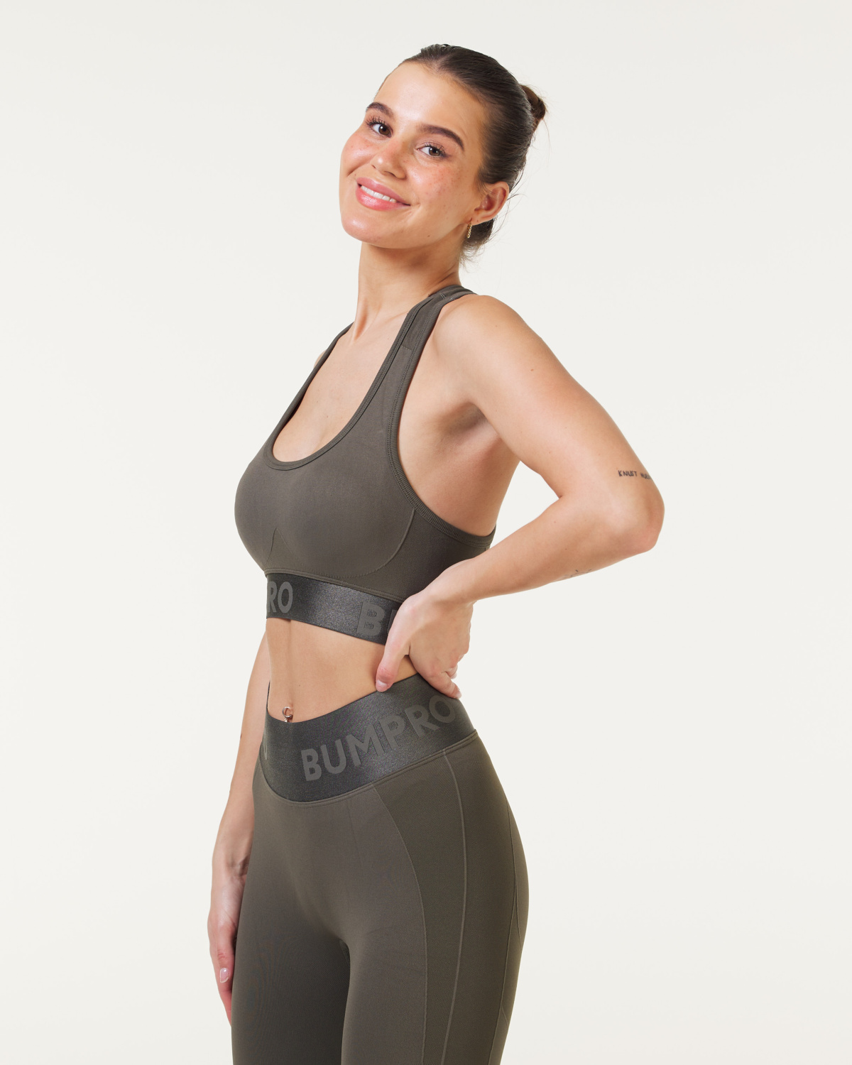 Bumpro Battle Bra Solid Green