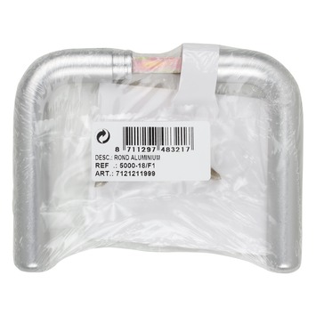 Deurkruk L rond aluminium