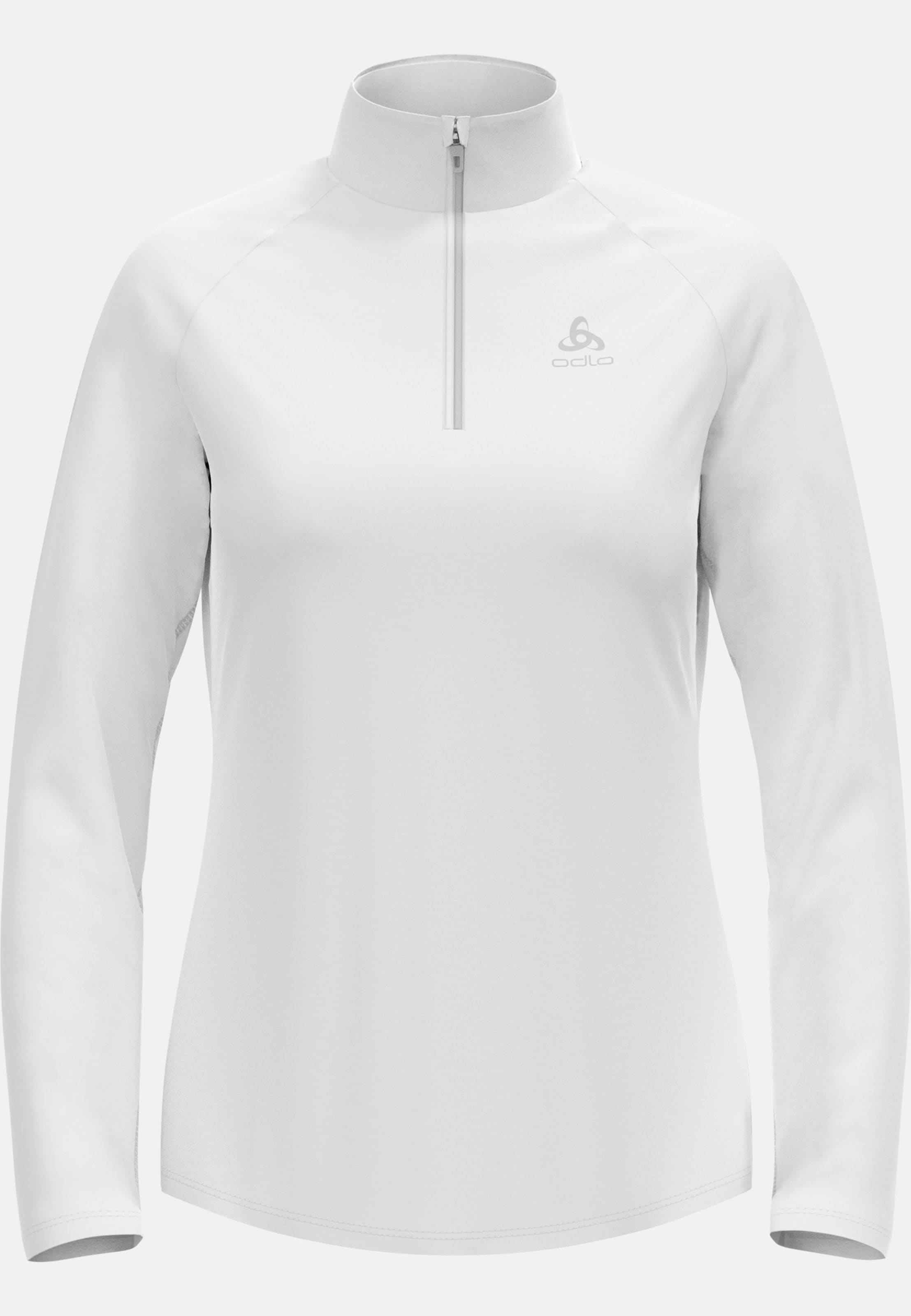 Besso Mid Layer mit Halbreissverschluss in white