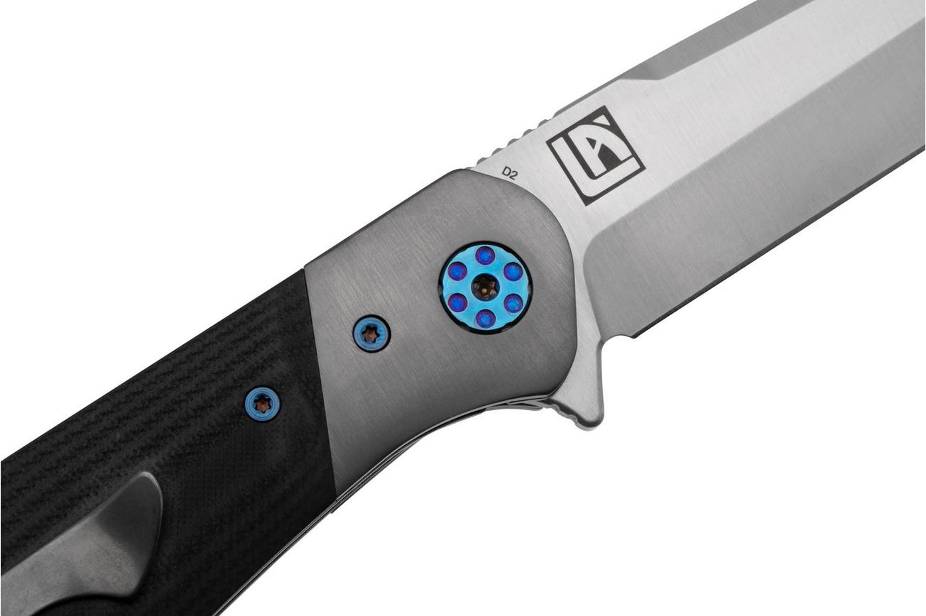 Böker Plus Undertow 01BO694 Satin D2, Black G10, zakmes, Lorien Arnold design