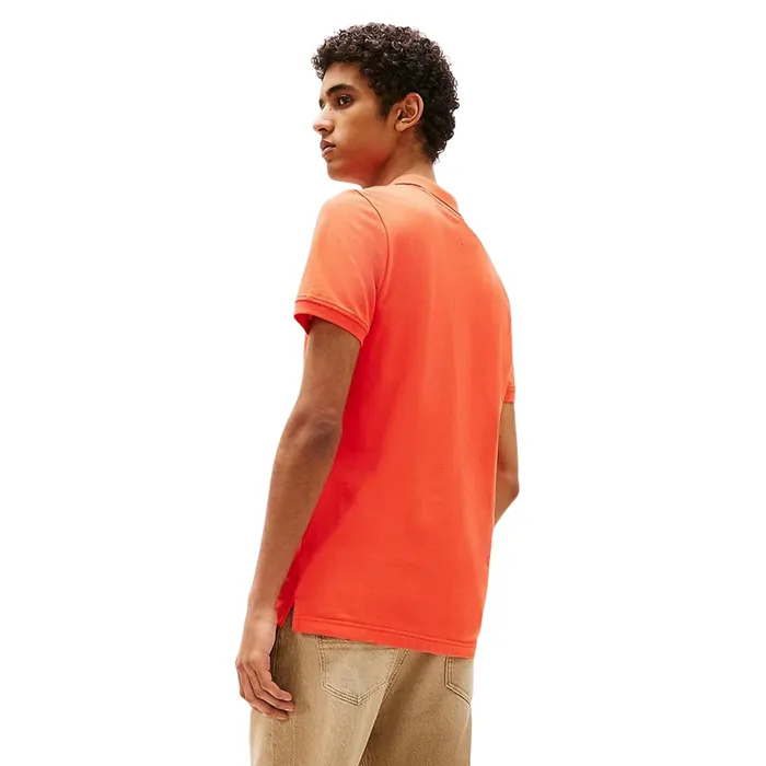 Tommy Hilfiger Slim Placket Flag Polo Heren