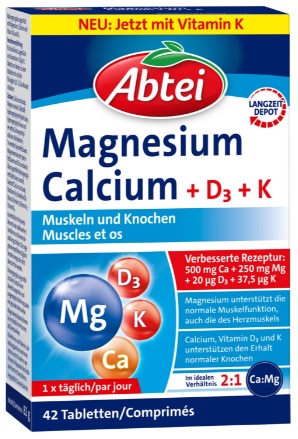 ABTEI Magnesium Calcium D3 K Tabl Blist 42 Stk