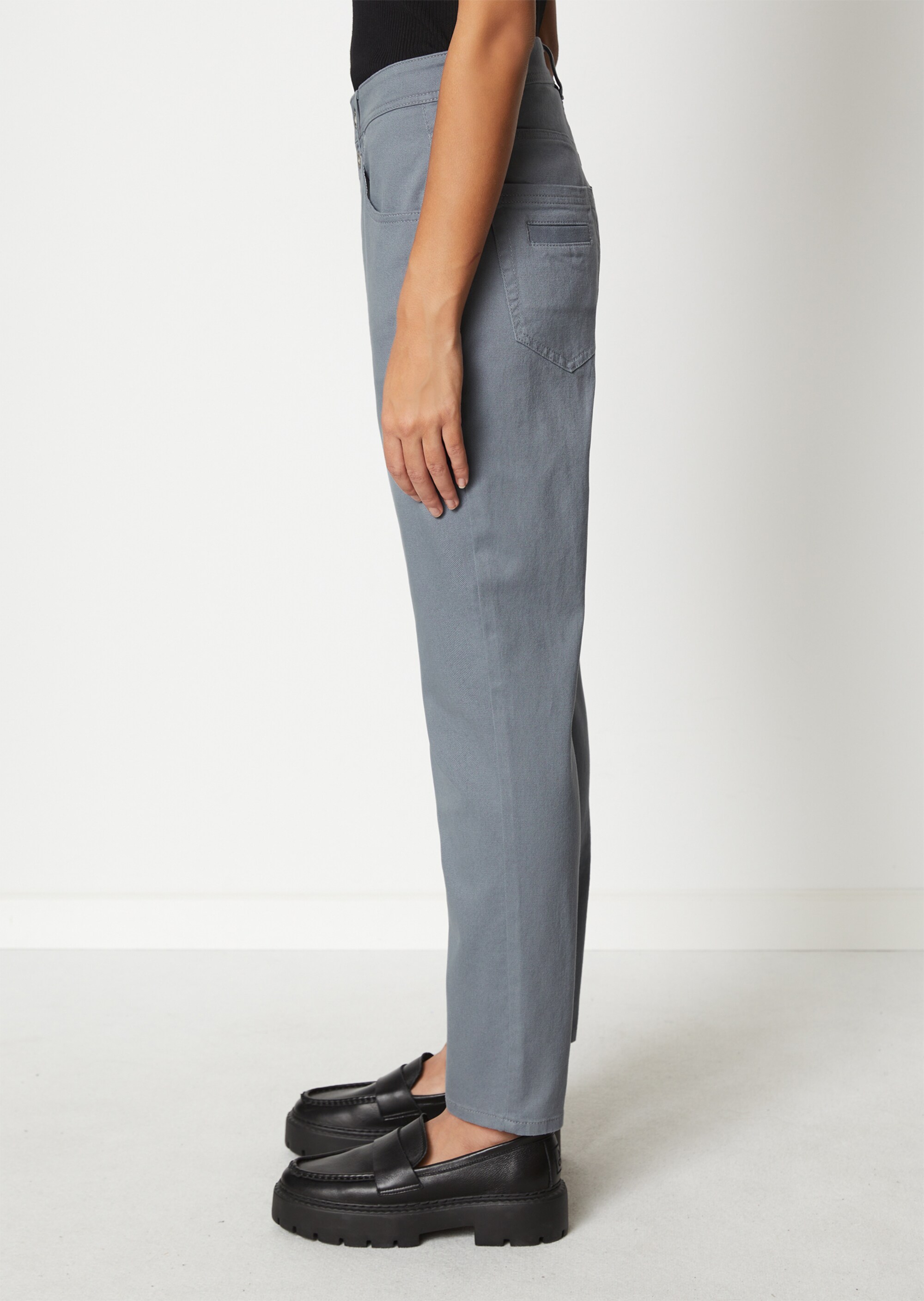 Jeans Modell THEDA boyfriend cropped aus Brushed Cotton-Twill