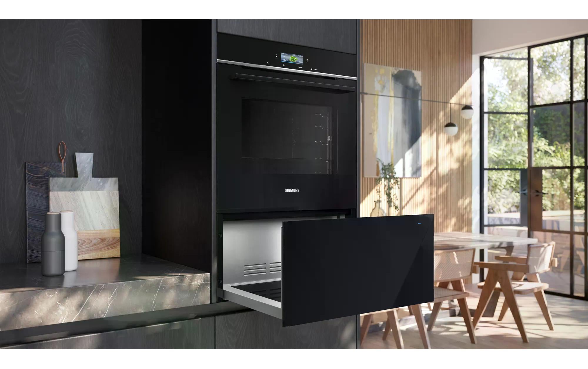 Wärmeschublade BI710D1B1 Schwarz<br>Einbau-Wärmeschublade
