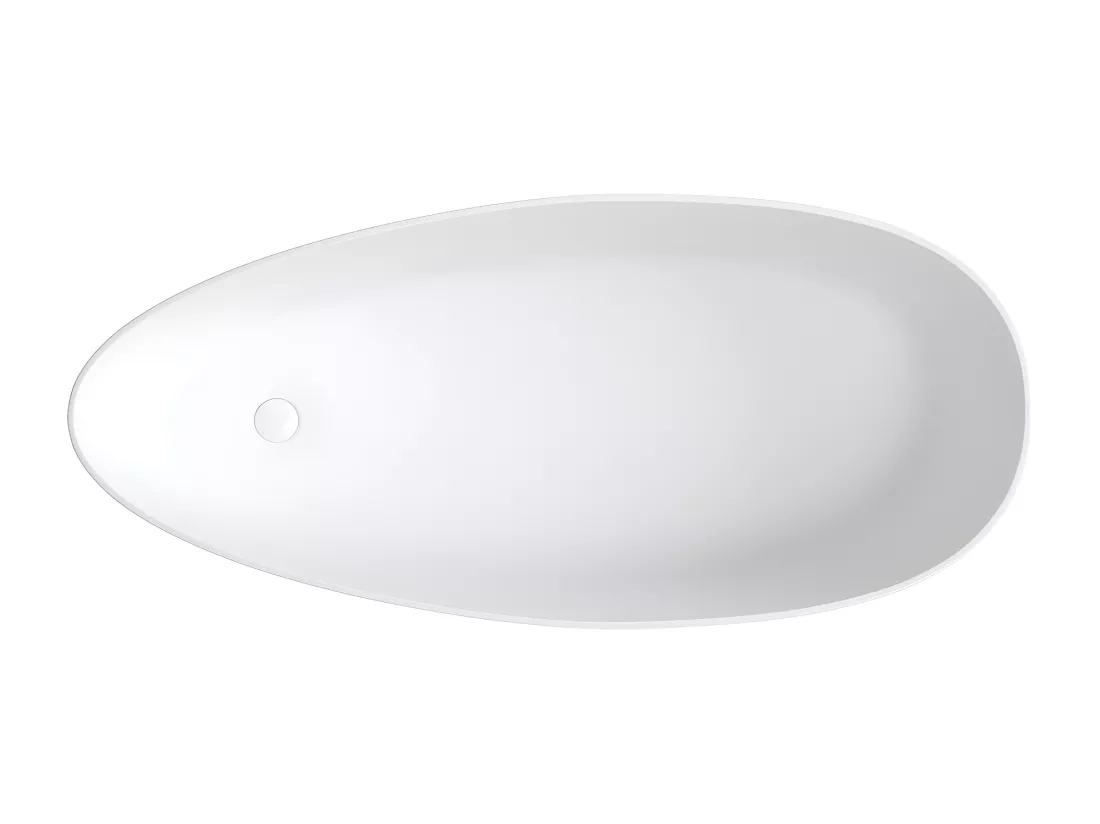 baignoire îlot OMNIRES BARCELONA M+ 170X77 CM couleur : blanc finition : mat