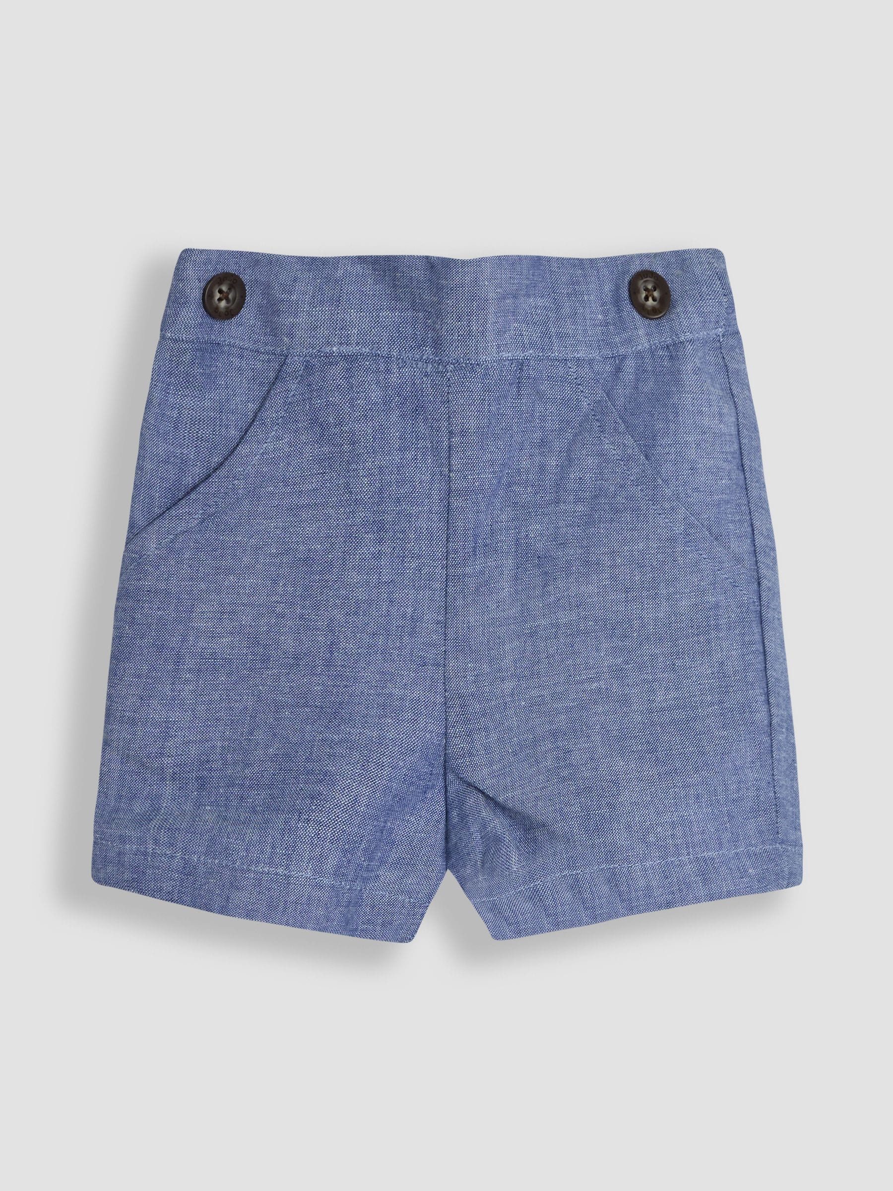 JoJo Maman Bébé 4-delige set van overhemd en broek met blazer en strik