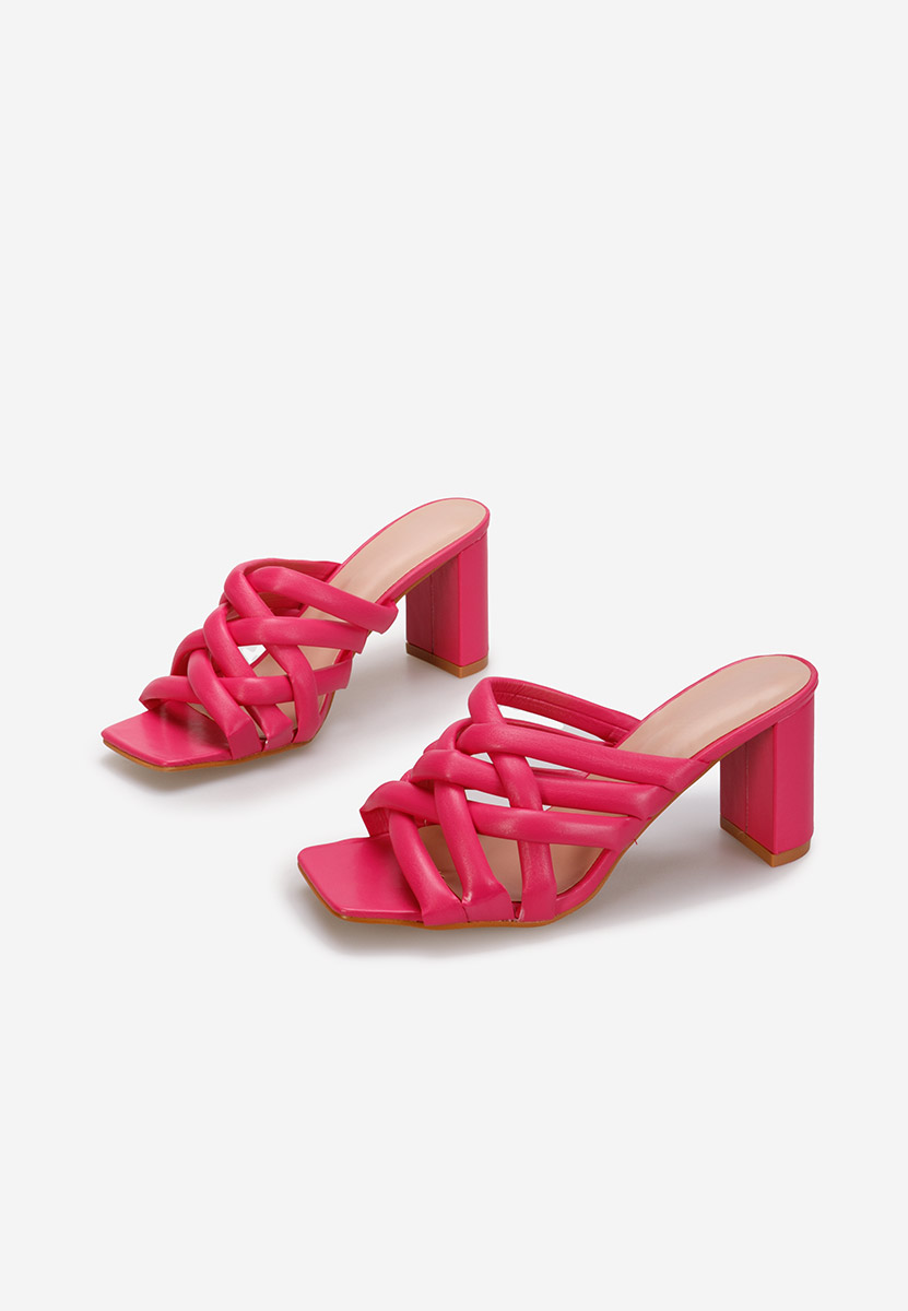Mules élégantes fuchsia Irola