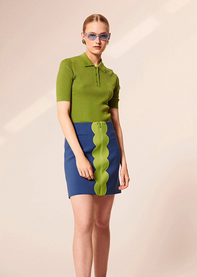 Pull Pamvert en laine merino