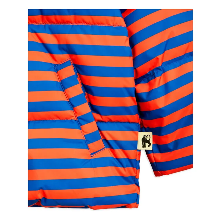 Mini Rodini Doudoune Polyester Recyclé Rayée | Bleu