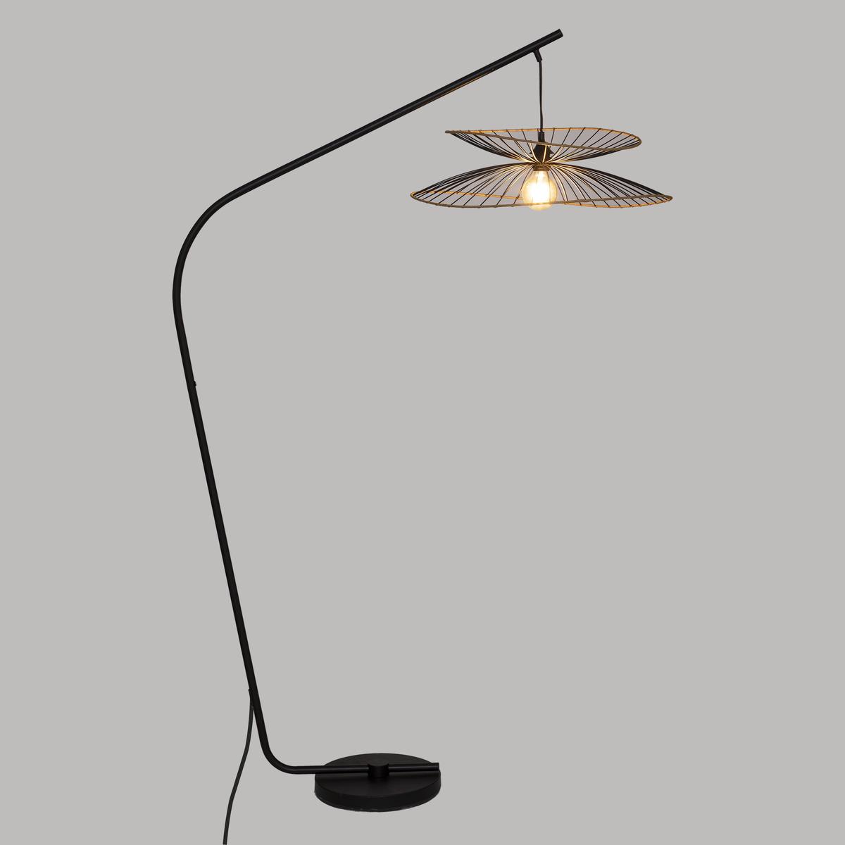 LAMPADAIRE ARC ALARA NOIR H.177CM