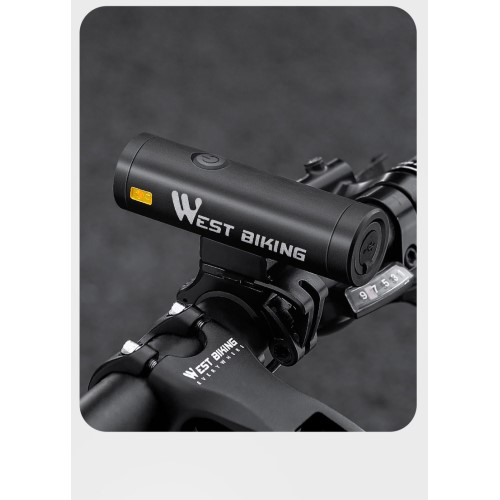 5000mAh Wiederaufladbares Aluminium USB Fahrrad Licht Velo LED Warnlicht IPX6 (1000 Lumen) - Schwarz