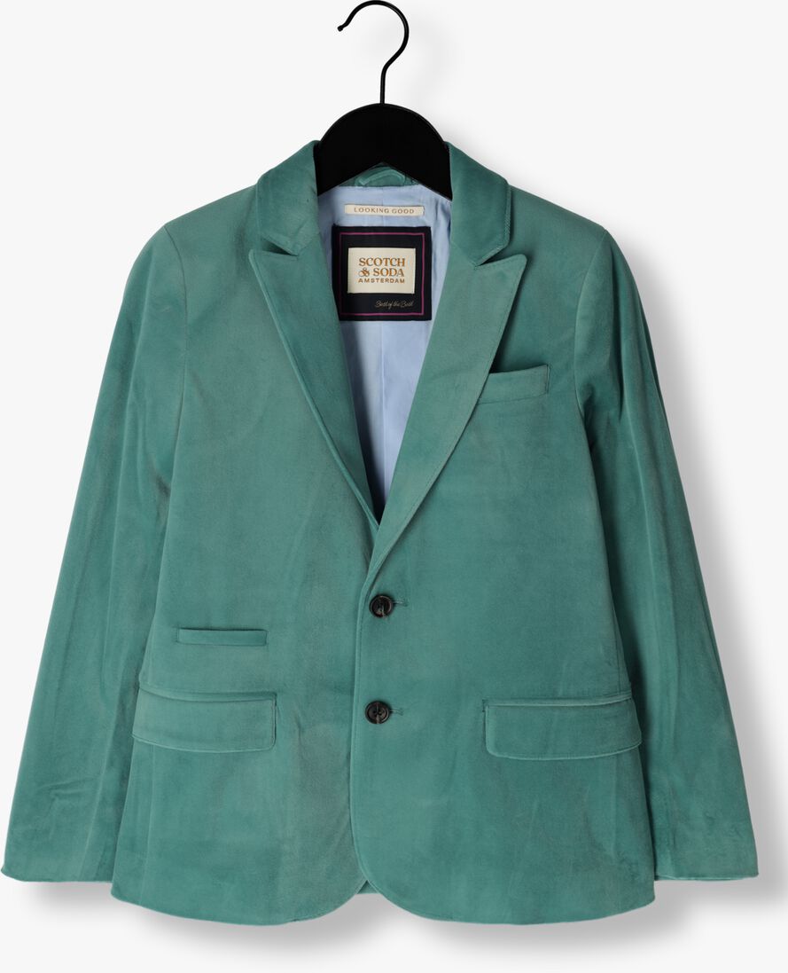 SCOTCH & SODA turquoise scotch & soda colbert velvet blazer