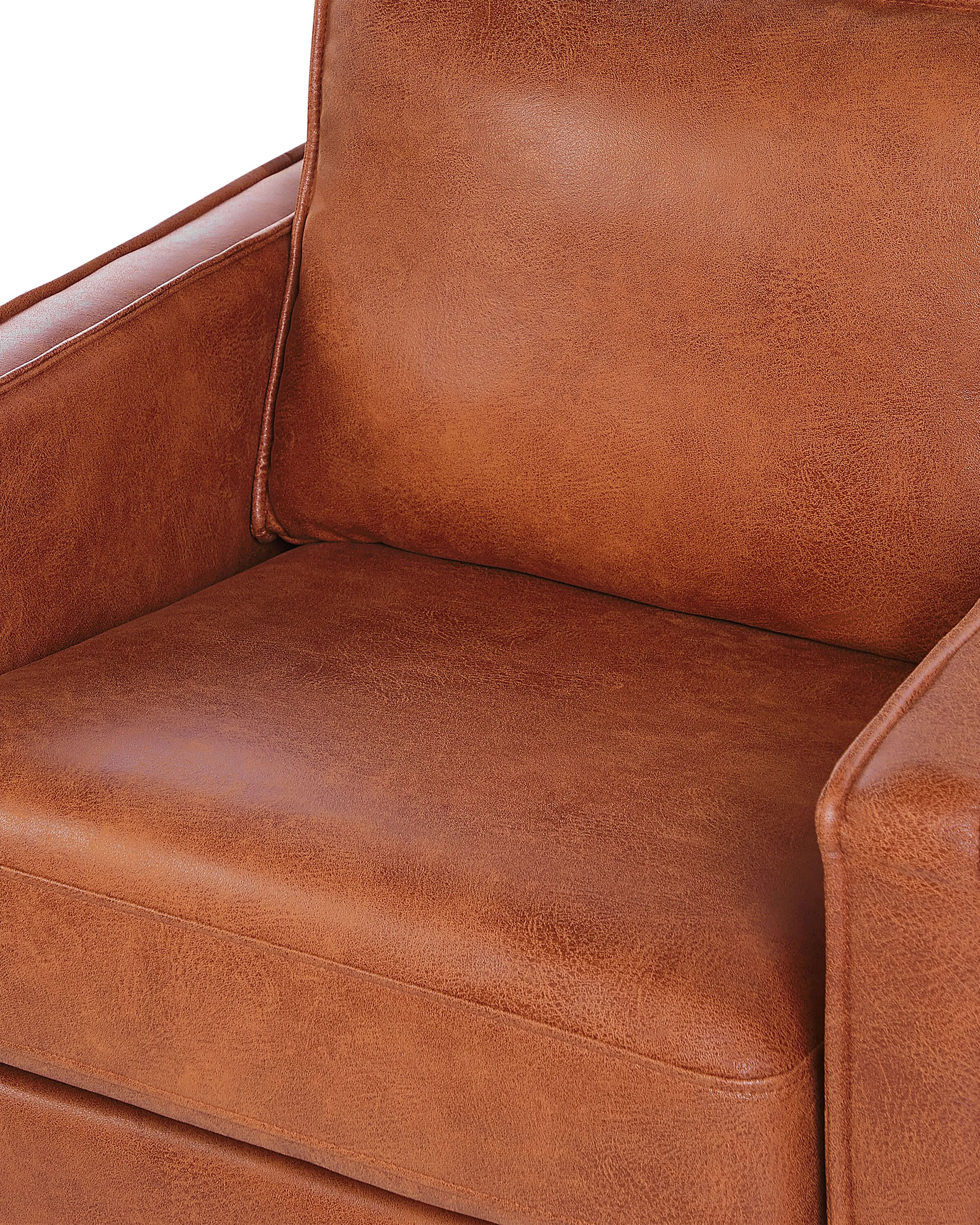 Fauteuil VIND Kunstleer Goudbruin
