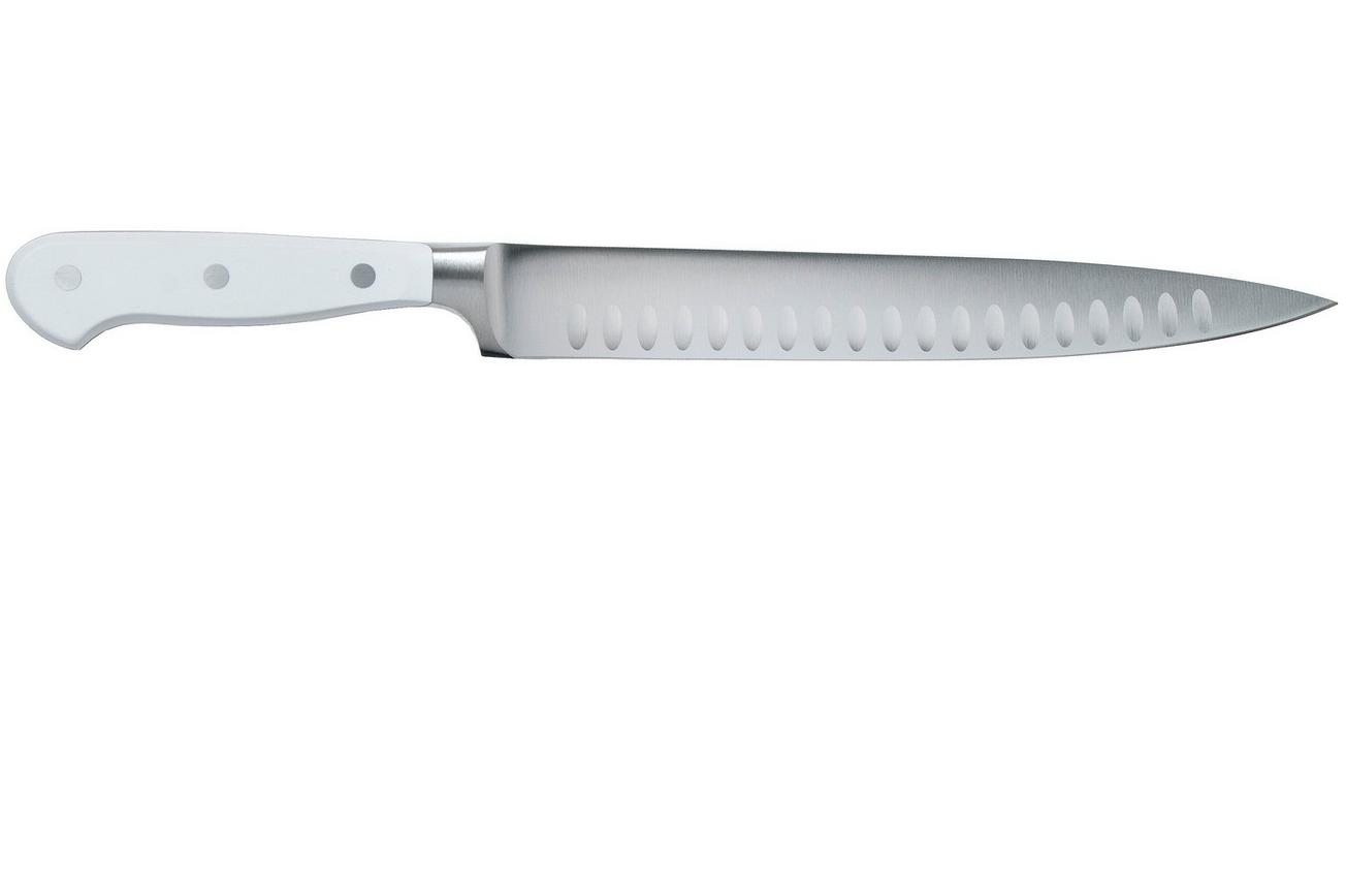 Wüsthof Classic White vleesmes met kuiltjes 23 cm, 1040200823
