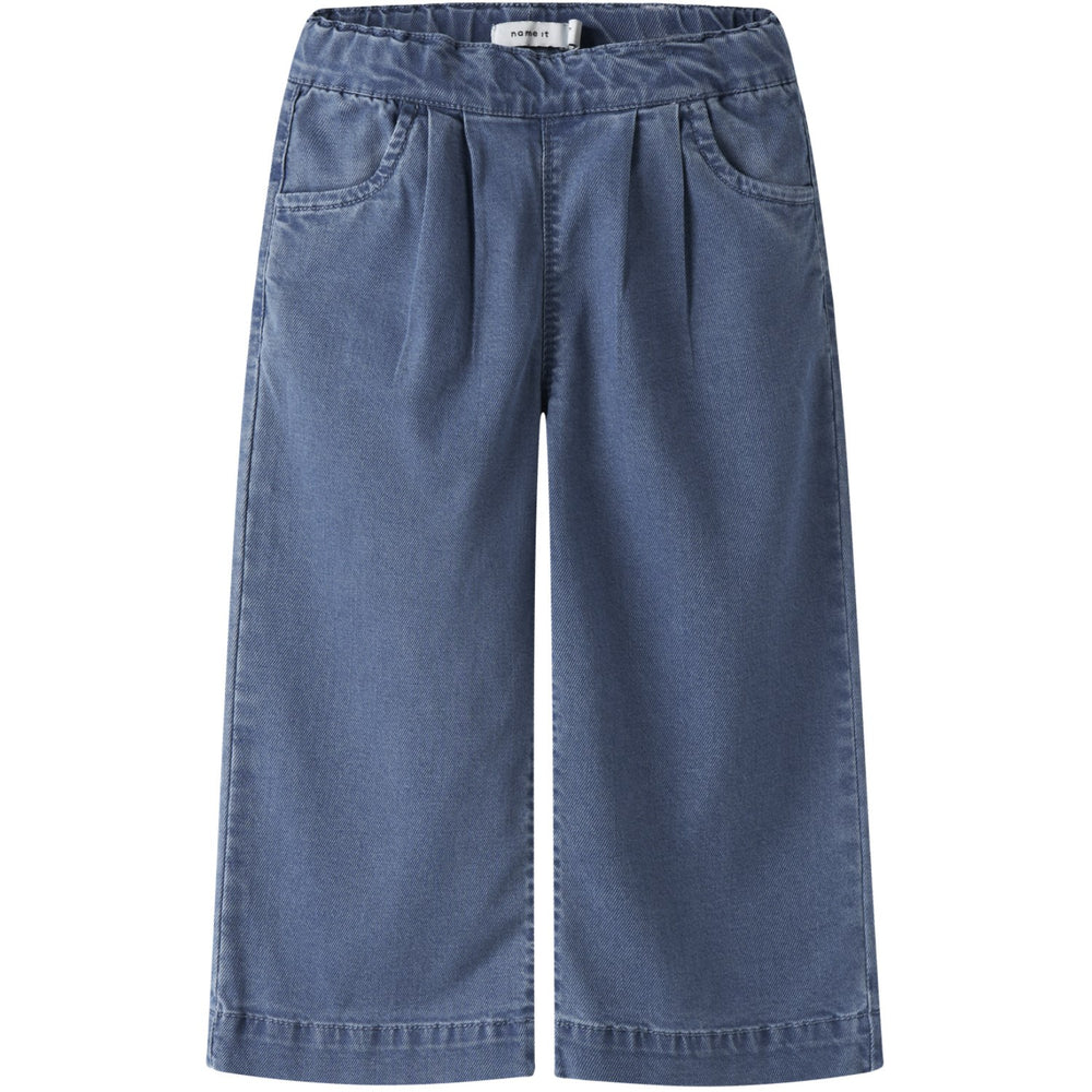 Køb Name It Medium Blue Denim Nmfbella Wide Pull Up Jeans 2533-Yb T