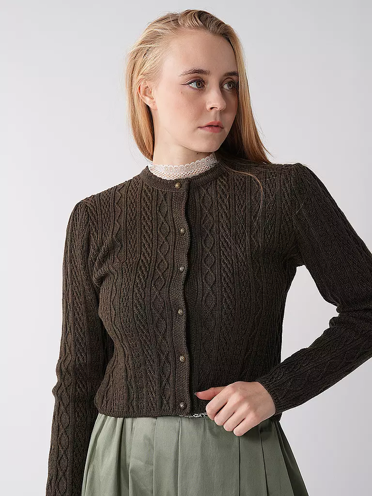 GOTTSEIDANK Trachten Strickjacke SOPHIA olive