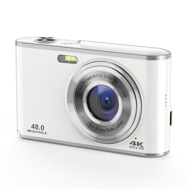 Digitalkamera 4K 48MP 16 x zoom webcam med 32GB TF-kort Sort