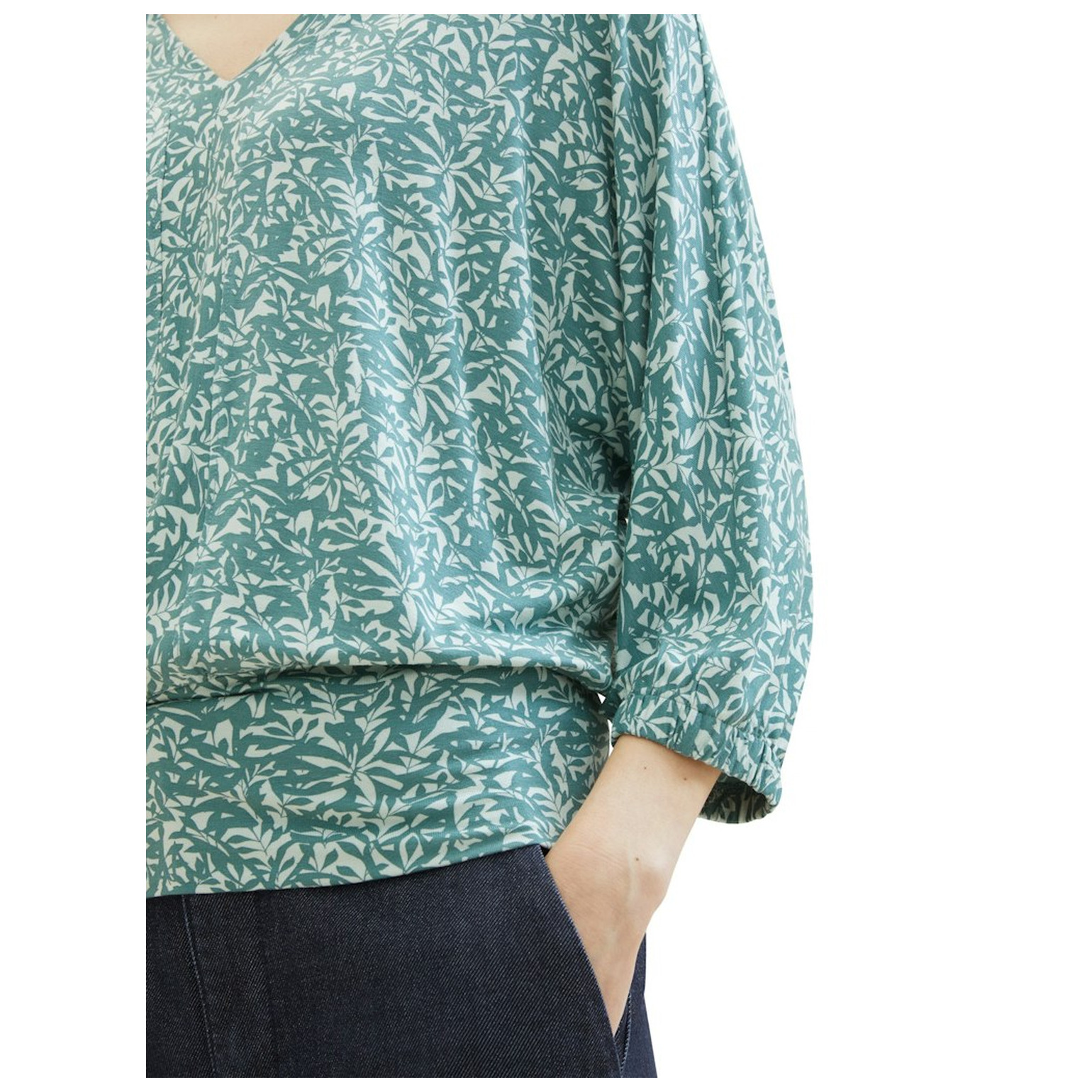 Tom Tailor T-shirt v-neck batwing