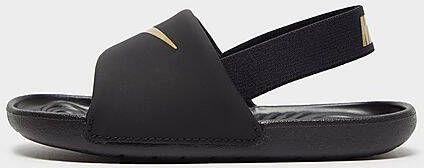 Nike Kawa TD Slippers Black Metallic Gold Kinderen