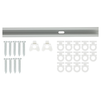 Intensions complete set gordijnrail Basic aluminium 120 cm