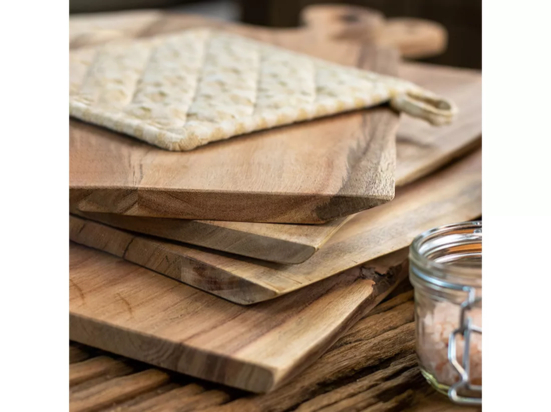 Novastyl - Planche A Decouper Wood En Bois D'acacia 45x17cm
