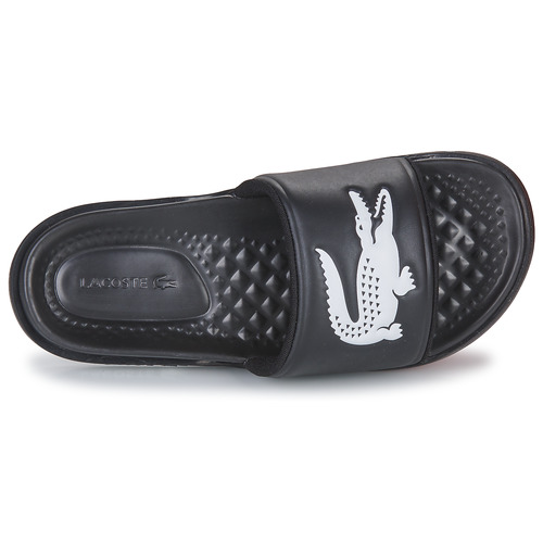 Lacoste - CROCO SLIDE Negro / Blanco