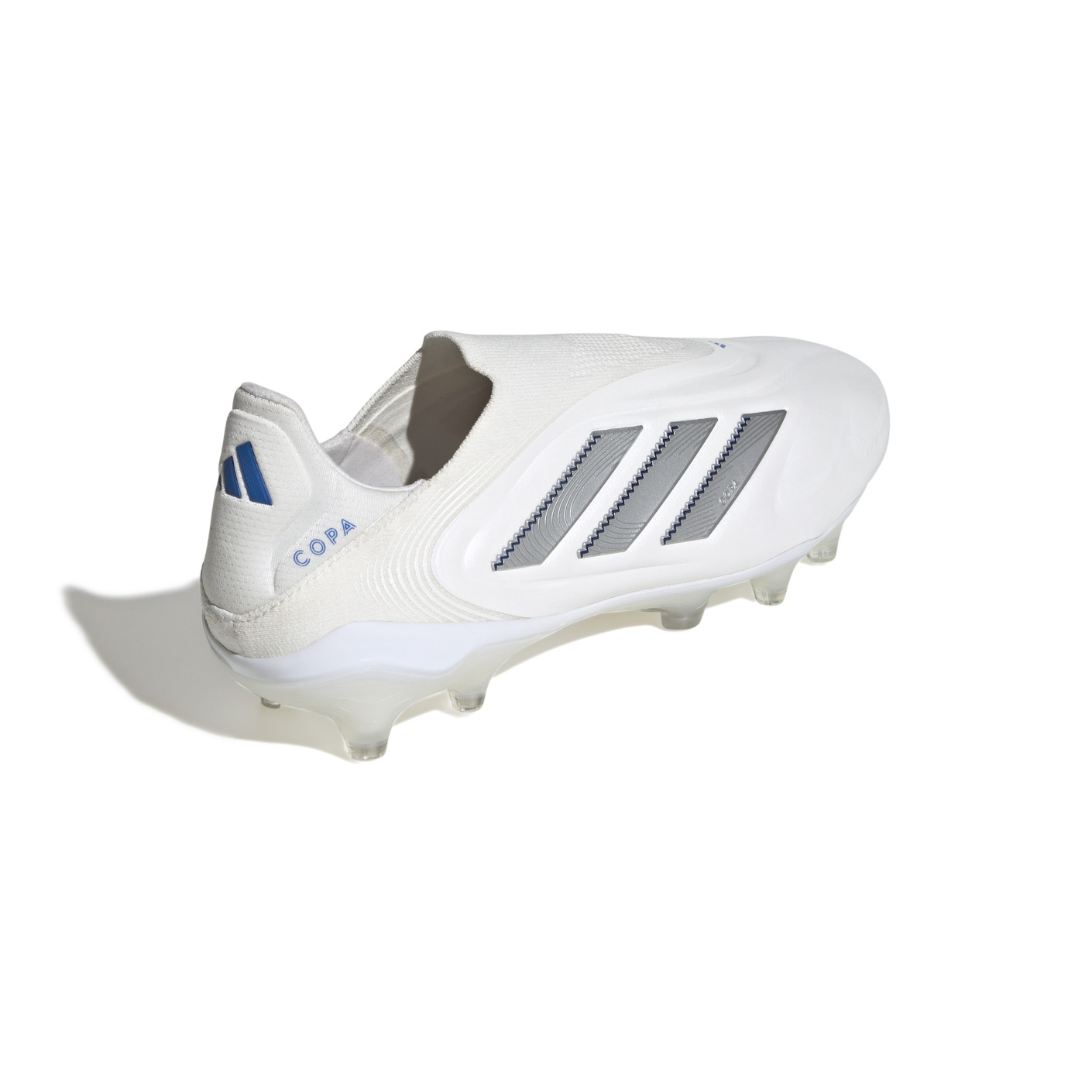 Adidas Copa Pure III Elite Veterloze Gras Voetbalschoenen (FG) Wit Zilver Blauw