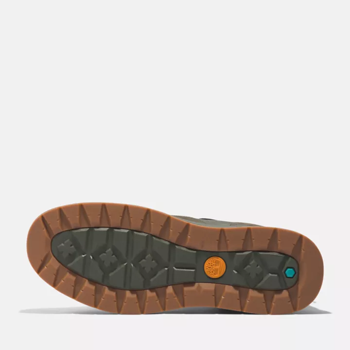Chukka masculina L Street em tecido e couro na cor verde escuro.