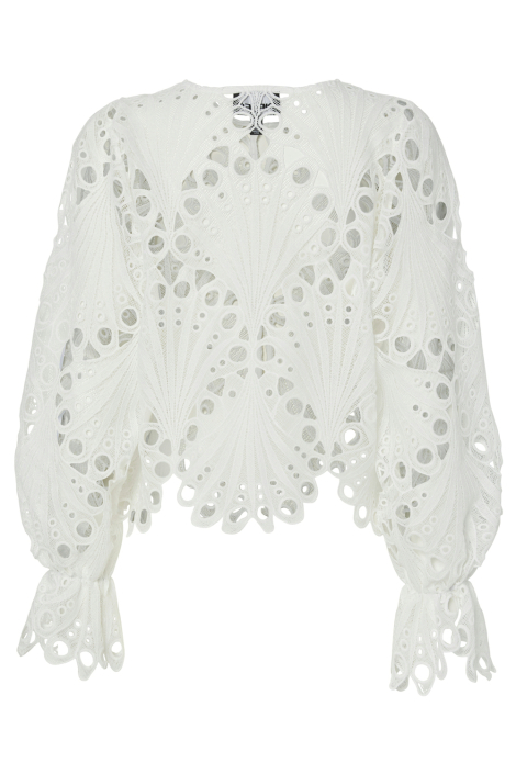 Pieces witte dames blouse