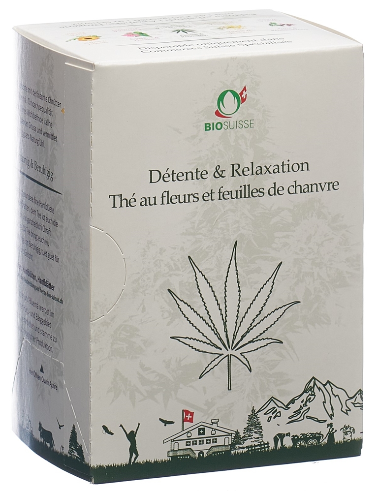 HERBA BIO SUISSE Entspannung & Beruhigung<br>20 × 1.5 g, Beutel, TEES, Hanfblüten- und Hanfblättertee