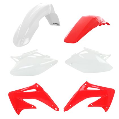Kit plastiques Acerbis - Blanc / Rouge