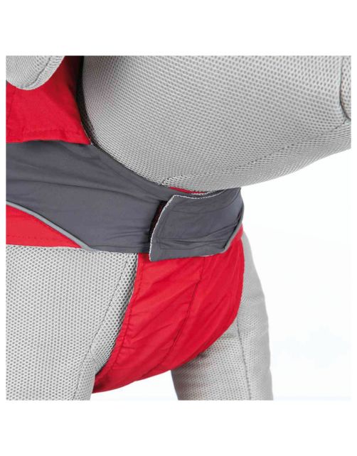 Trixie Regenjas Lorient Rood&Grijs - Hondenkleding