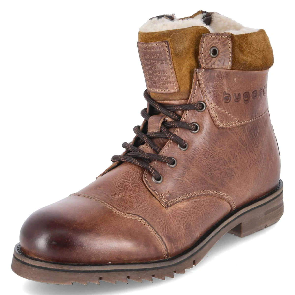 BugattiWinterstiefeletten - Cognac