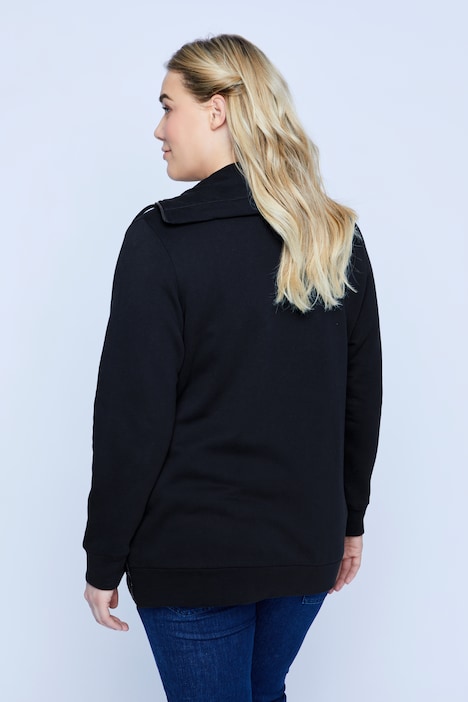 Bellieva-Sweatshirt, auszippbarer Einsatz, Langarm, Biobaumwolle, GOTS