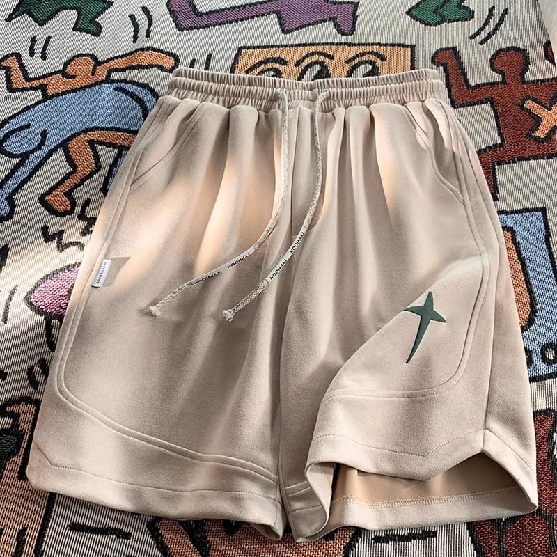 Lingaris - Shorts met trekkoord en sterrenprint