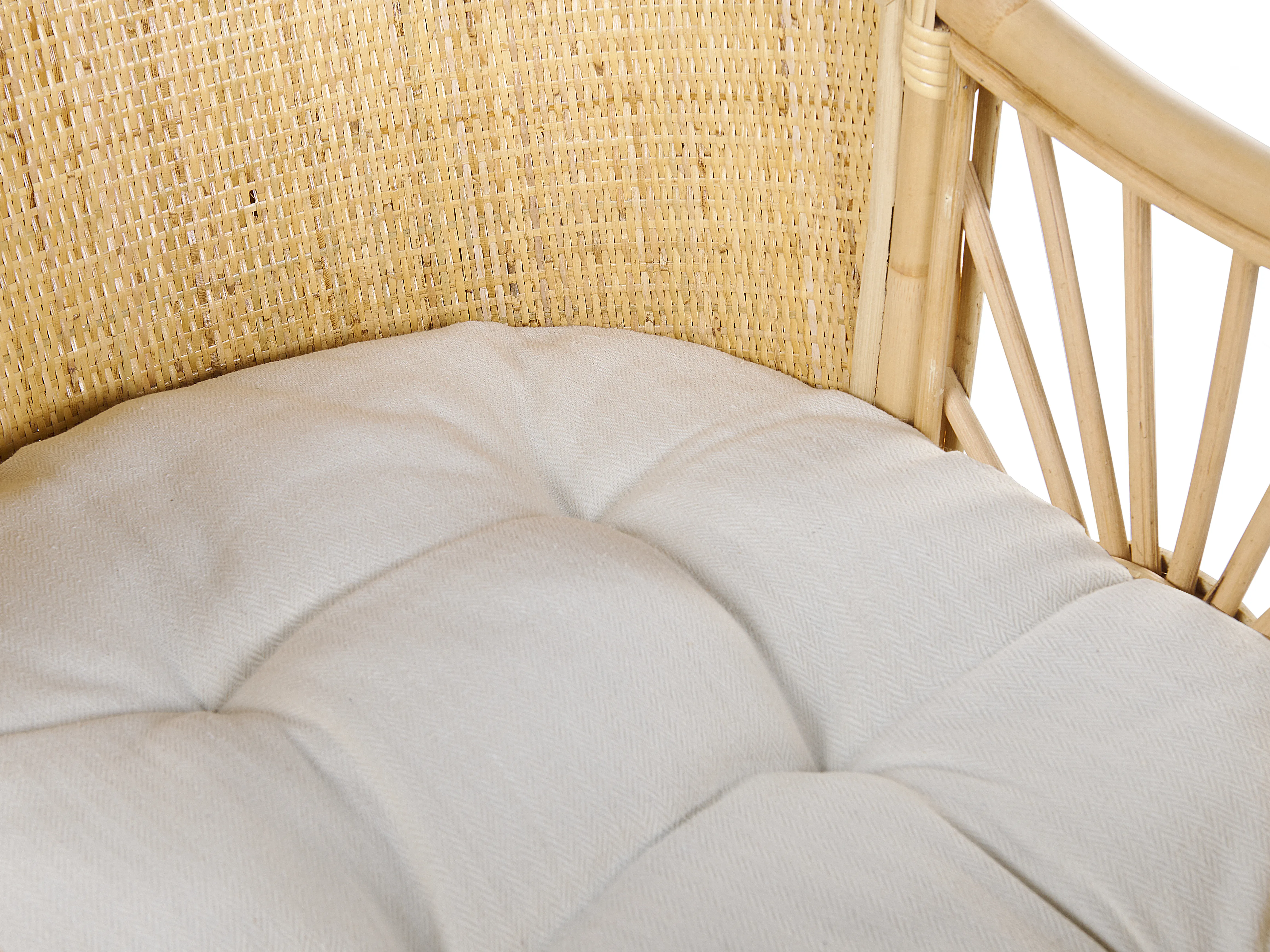 Wieg Rotan LAGRASSE 50 x 70 cm Natuurlijk