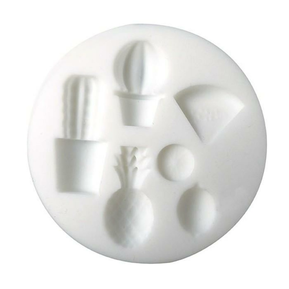 Mini moule en silicone pour pâte polymère - exotique