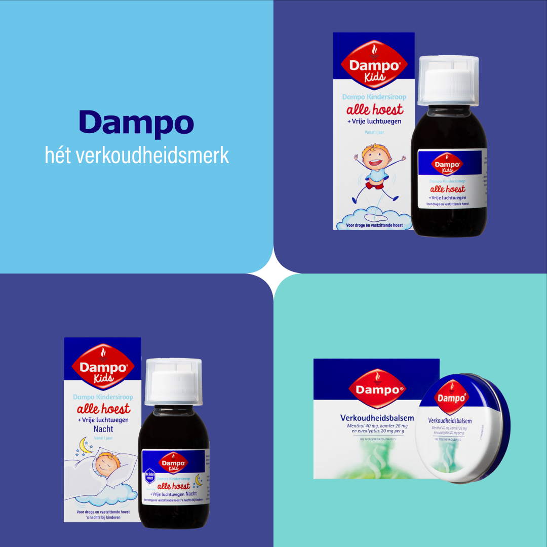 Dampo Kids inhalatiepleister diervormig (6 stuks)
