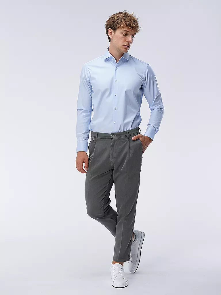 BOSS Hemd Regular Fit GORDON blau