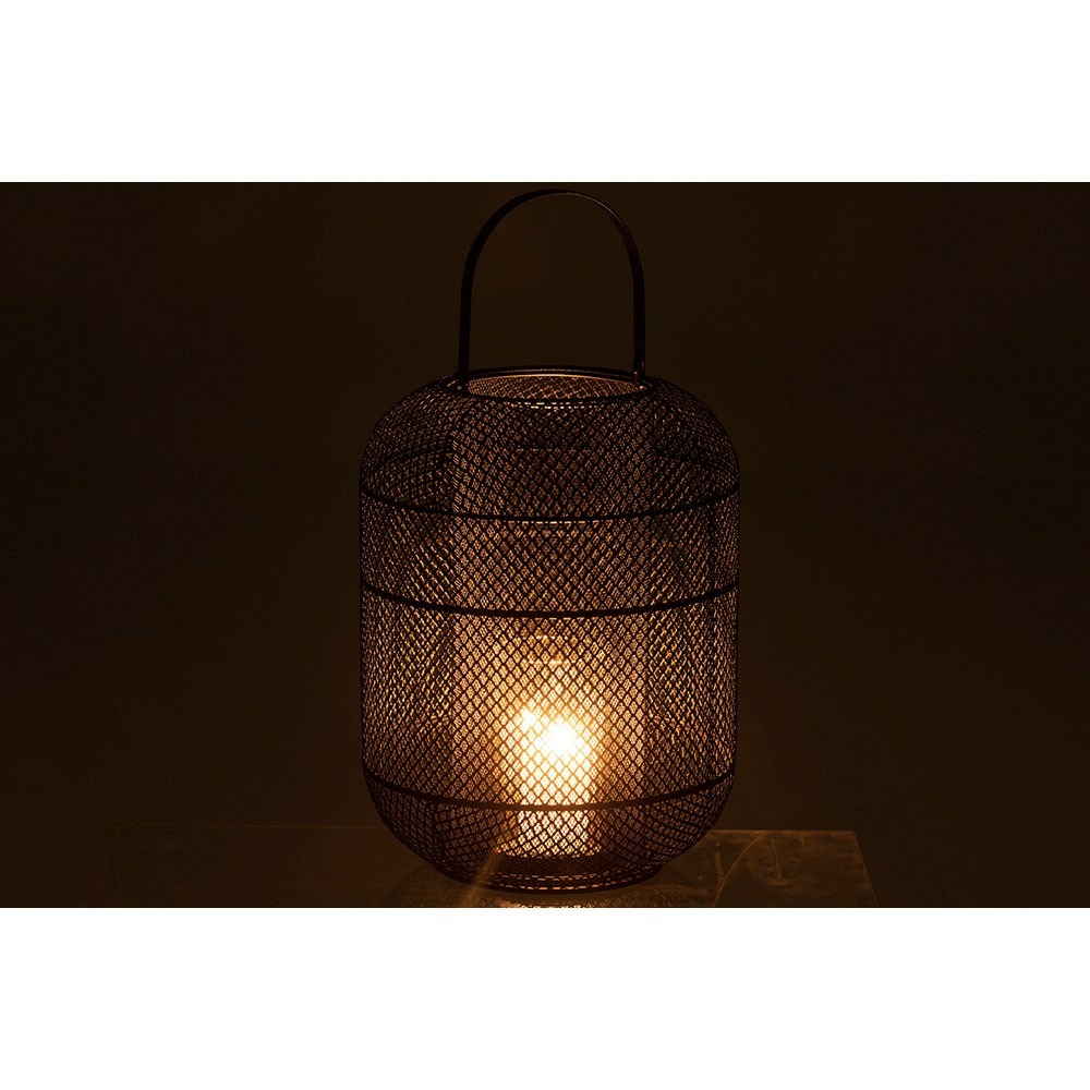 Lanterne donny metal noir