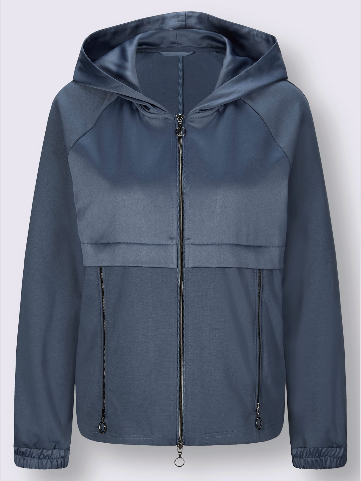 Veste légère joli satin mat brillant
