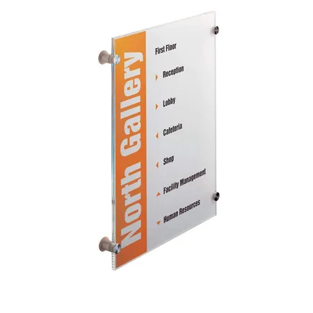 Durable 482619 Türschild Crystal Sign, 297 x 420 mm (DIN A3 hoch), transparent