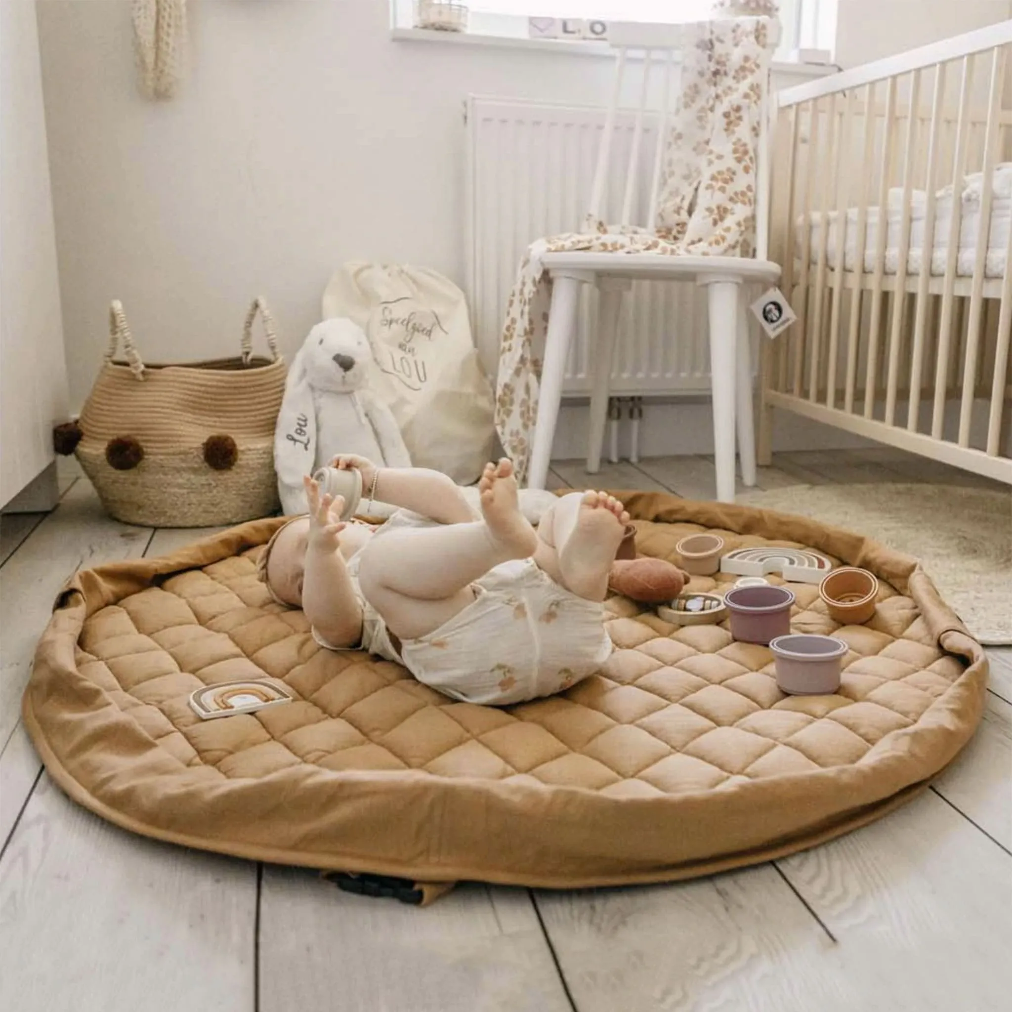 Play N Go Tapis de Jeu et de Rangement Play N Go 3-en-1 - Marron