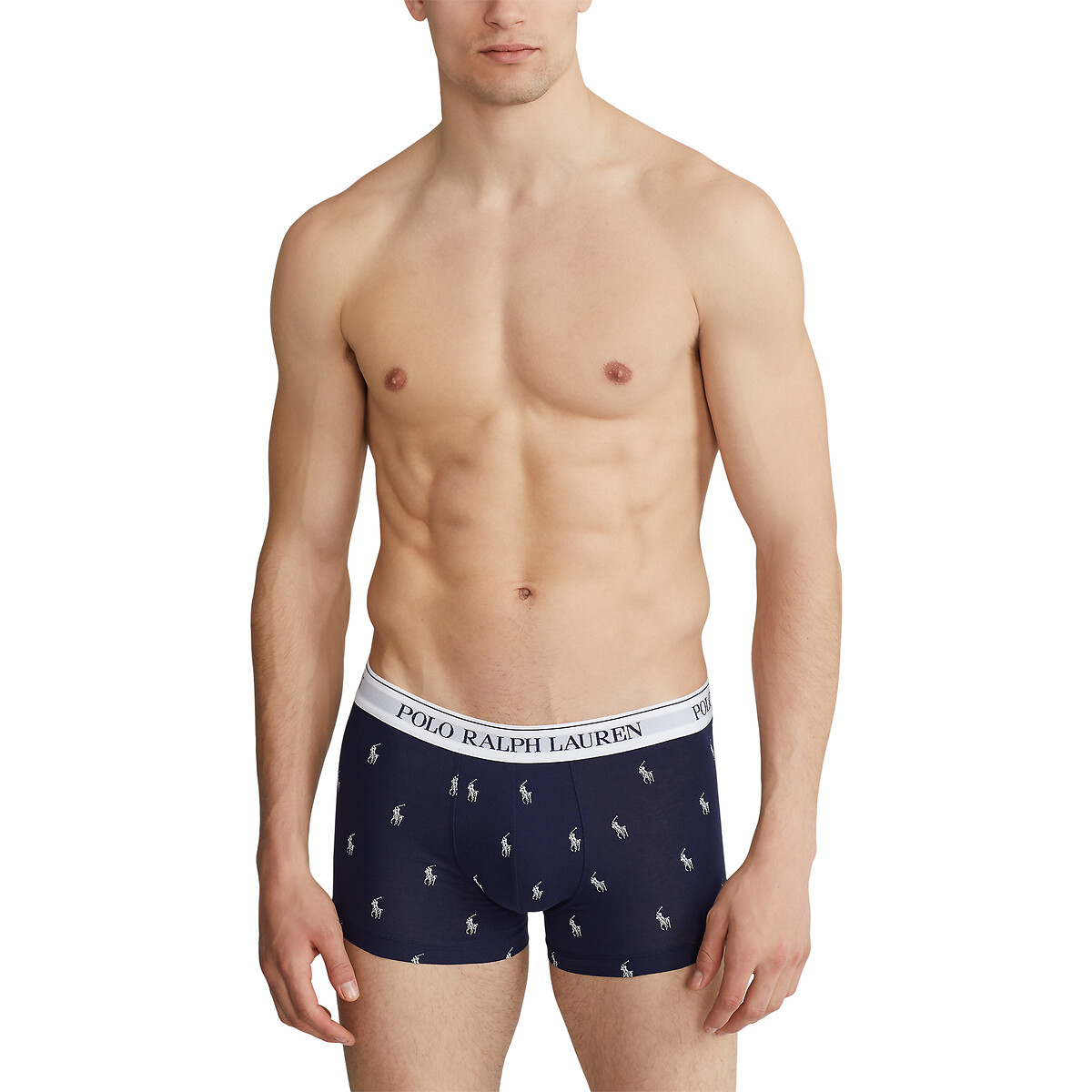 POLO RALPH LAUREN<br>Conjunto de 3 cuecas boxer clássicas em algodão elástico