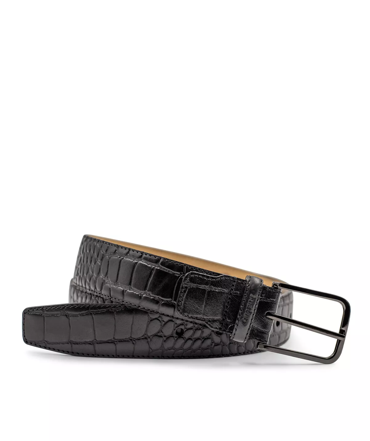 Ceinture Embossé Croco  Noir