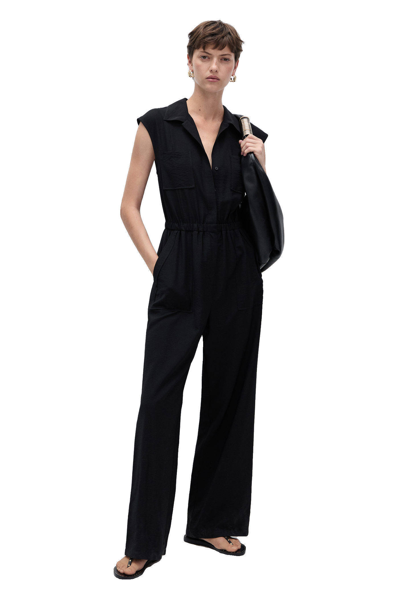 Mango jumpsuit zwart