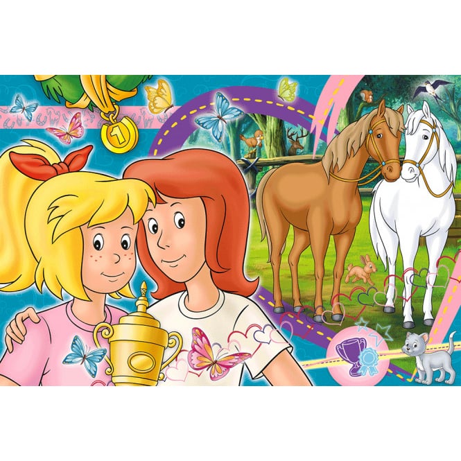 Bibi & Tina - Puzzle - Pferdeglück - inkl. Slap Snap Band