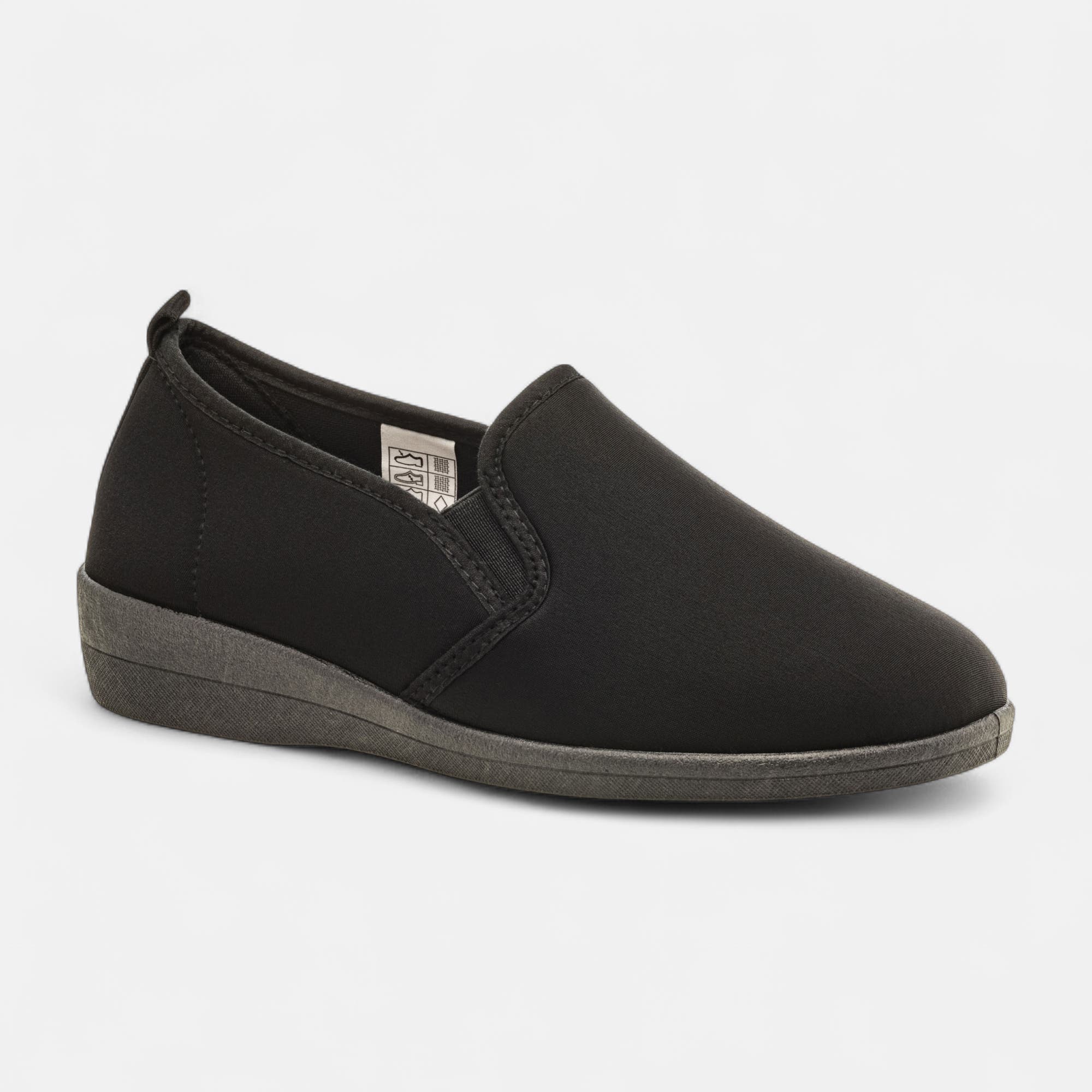 Pantoufles pieds sensibles Femme noir